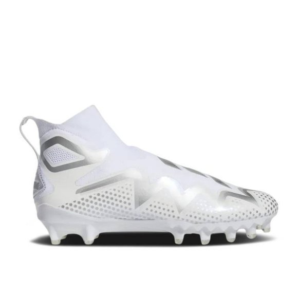 Adidas Freak Ultra 22 Primeknit Men’s 10.5 White Silver Football Cleats GX5131 main image 7